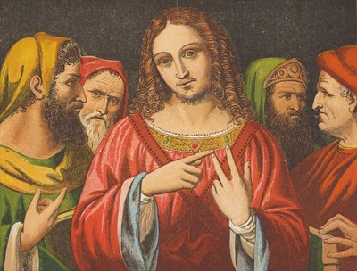 Christ disputing with the Doctors by English School