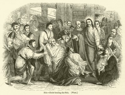 Christ healing the Sick, West by English School