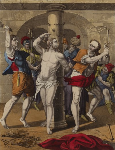 Christ Scourged by English School
