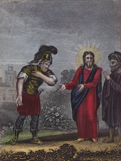 Christ to Capernaum takes his way... by English School