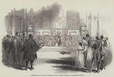 Christening of Her Royal Highness Louisa Caroline Alberta, at Buckingham-Palace by English School
