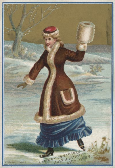Christmas card by English School