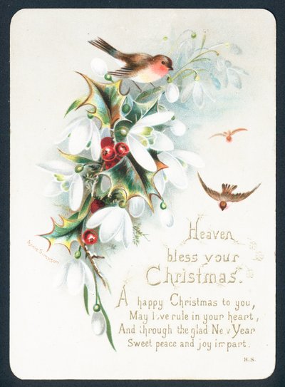 Christmas card - Heaven bless your Christmas by English School