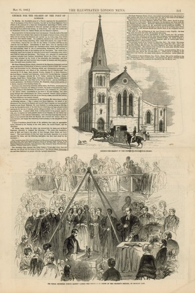 Church for the Seamen of the Port of London by English School