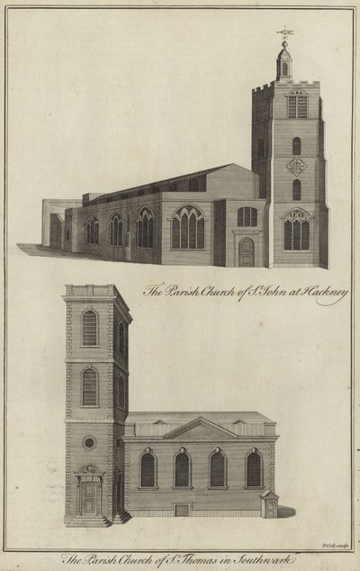 Church of St John, Hackney and Church of St Thomas, Southwark by English School