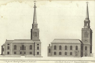 Church of St John, Southwark and Church of St Mary, Rotherhithe by English School
