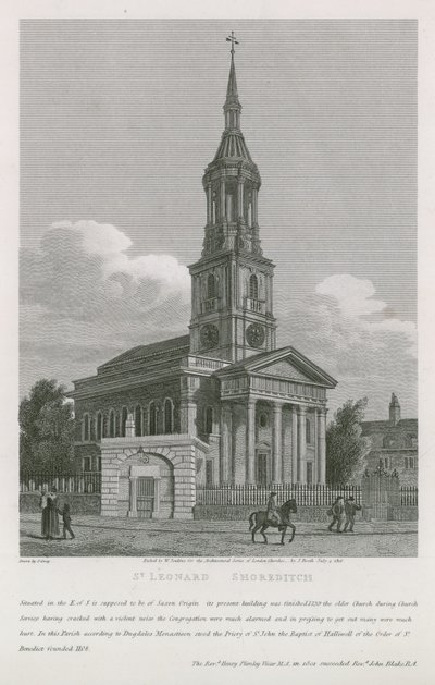 Church of St Leonard, Shoreditch by English School