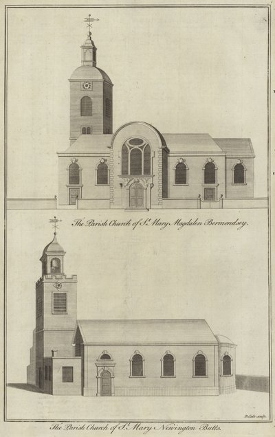 Church of St Mary Magdalen, Bermondsey and Church of St Mary, Newington Butts by English School
