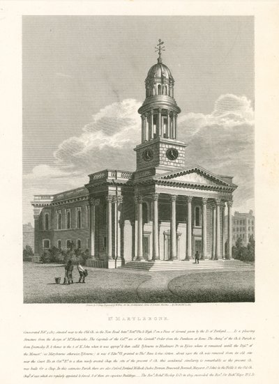 Church of St Marylebone, London by English School