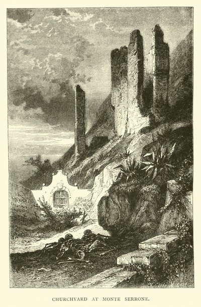 Churchyard at Monte Serrone by English School