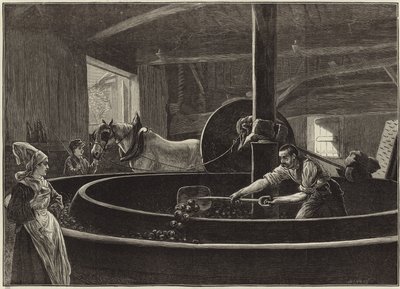 Cider Making in Normandy by English School
