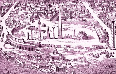 Circus and Hippodrome of Christian Constantinople, illustration of the 