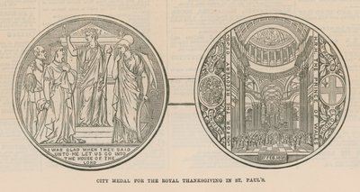 City Medal for the Royal Thanksgiving at St Paul