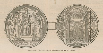 City Medal for the Royal Thanksgiving at St Paul