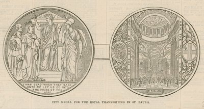 City medal for the Royal Thanksgiving in St Paul