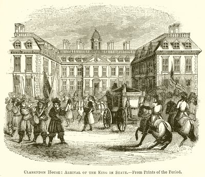 Clarendon House: Arrival of the King in State by English School