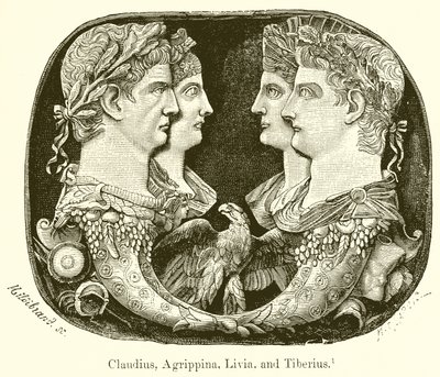 Claudius, Agrippina, Livia, and Tiberius by English School