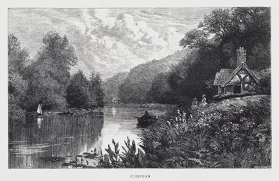 Cliefden (engraving) by English School