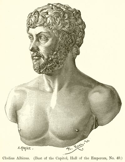 Clodius Albinus (Bust of the Capitol, Hall of the Emperors, No. 49) by English School