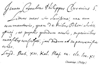 Philip Cluverius by English School
