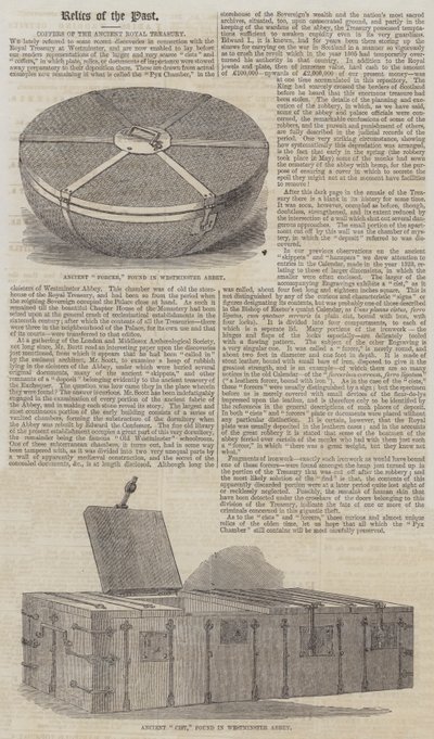 Coffers of the Ancient Royal Treasury by English School
