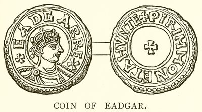 Coin of Eadgar by English School