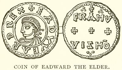 Coin of Eadward the Elder by English School