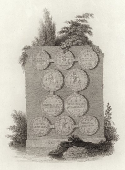 Coins of King Charles I During the English Civil War by English School