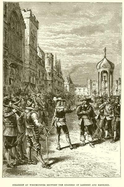 Collision at Westminster Between the Soldiers of Lambert and Haselrig by English School