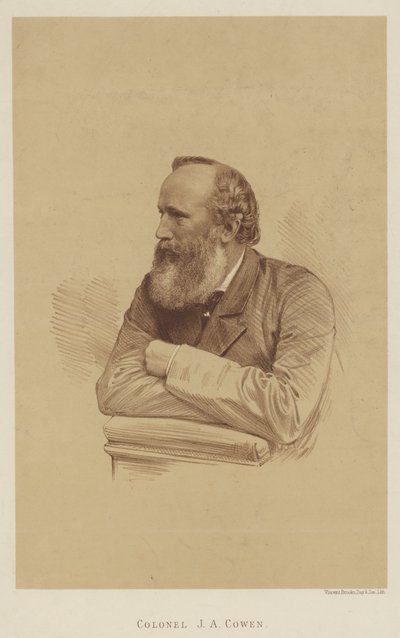 Colonel J A Cowen (litho) by English School