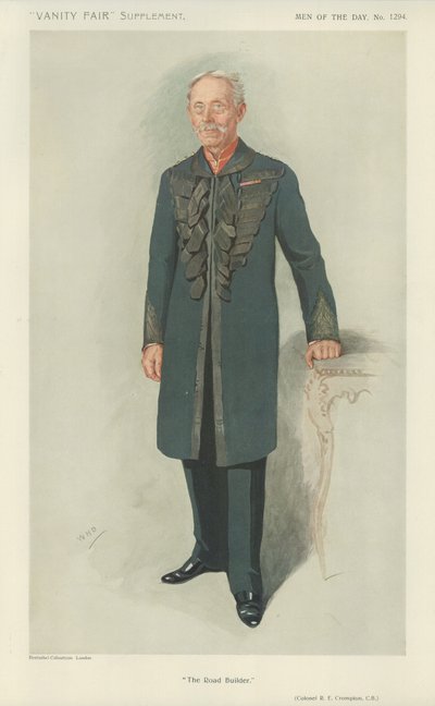 Colonel R E Crompton by English School