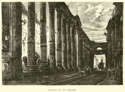 Columns of San Lorenzo by English School