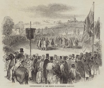Commencement of the North Staffordshire Railway by English School