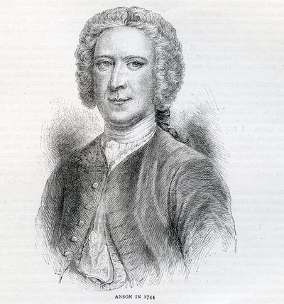 Commodore George Anson, 1st Baron Anson, 1744 by English School