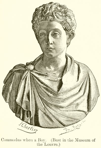 Commodus when a Boy by English School