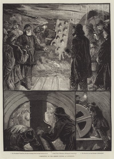 Completion of the Mersey Tunnel at Liverpool by English School
