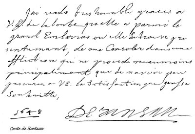 Comte de Rantzau by English School