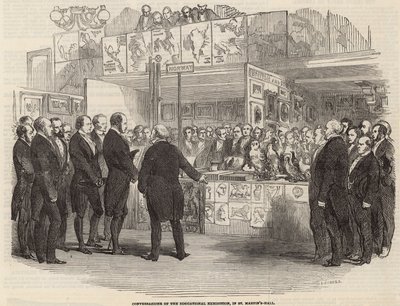 Conversazione of the Educational Exhibition in St Martins Hall, London by English School