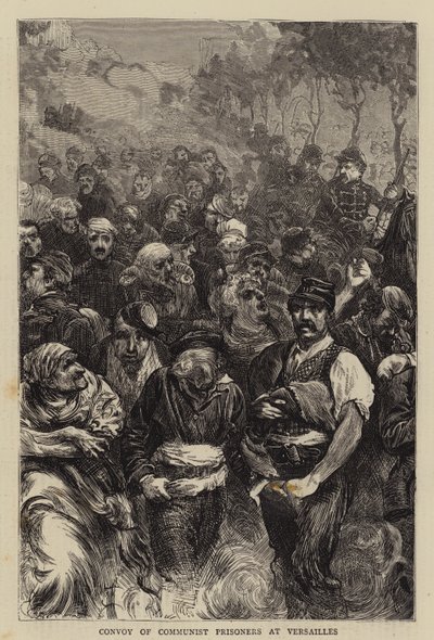 Convoy of Communist Prisoners at Versailles by English School