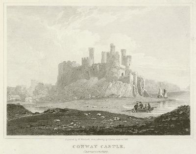 Conway Castle, Caernarvonshire by English School