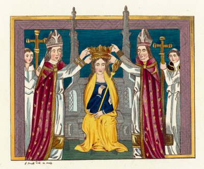 Coronation of Anne of Bohemia by English School
