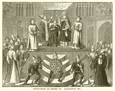Coronation of Henry IV (Harleian Ms) by English School