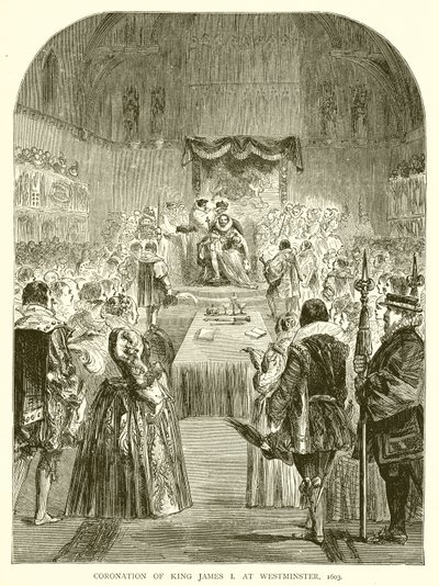 Coronation of King James I at Westminster, 1603 by English School