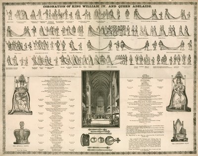 Coronation of King William IV and Queen Adelaide by English School