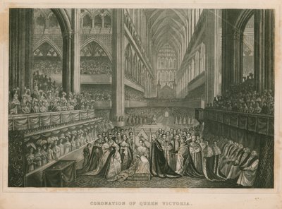 Coronation of Queen Victoria by English School