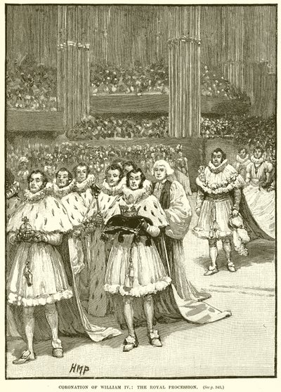 Coronation of William IV: The Royal Procession by English School