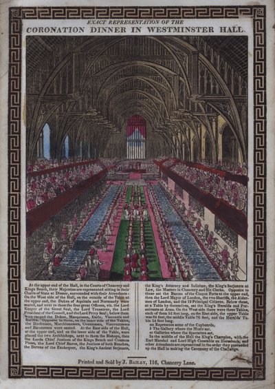Coronation of his Majesty George III at Westminster by English School
