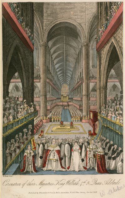 Coronation of Their Majesties King William IV and Queen Adelaide at Westminster Abbey by English School