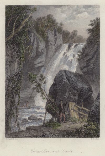 Corra Linn, near Lanark, Scotland by English School