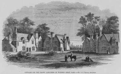 Cottages for the Crown Labourers of Windsor Great Park by English School